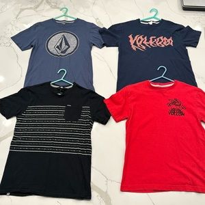 Lot of 4 youth boys Volcom tee shirts size M